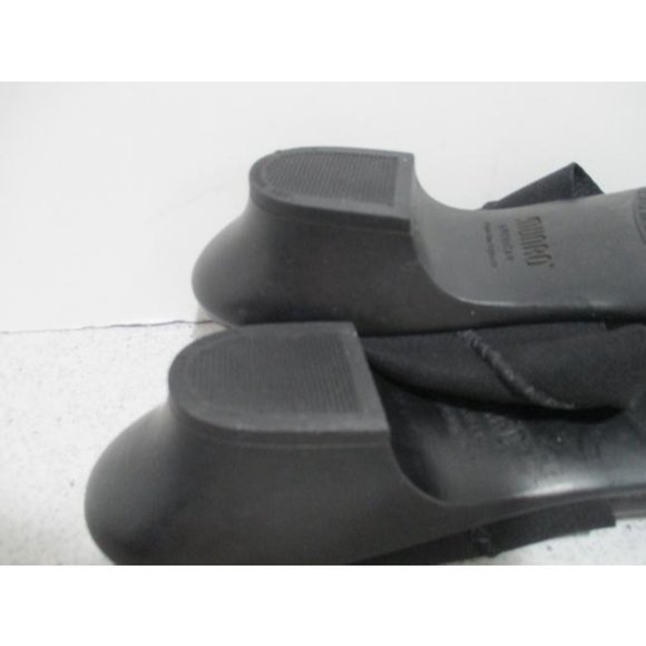 *Munro Black American Twisted Knotted Fabric Slip On Slide Sandals - Picture 10 of 10